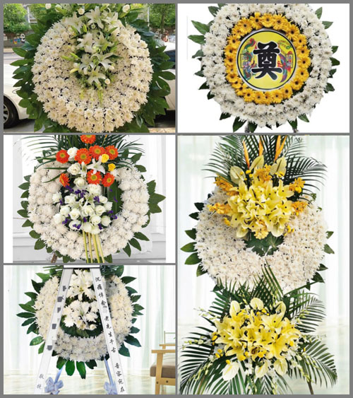 山东青岛即墨市通济街道东山东村花圈速递